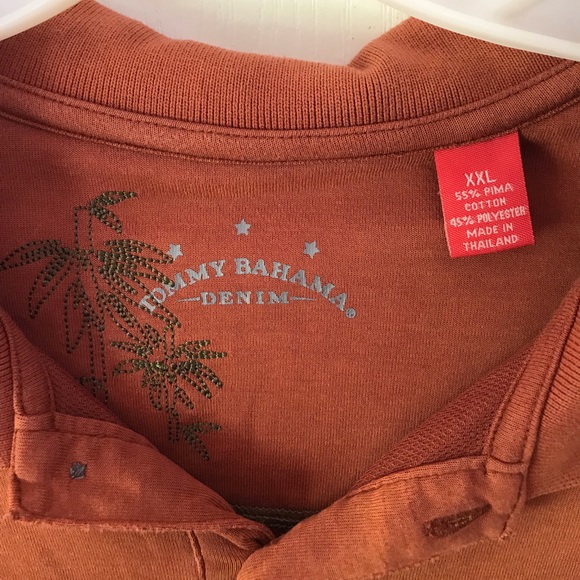 Tommy Bahama, Orange, Polo, XX-Large - Picture 4 of 4
